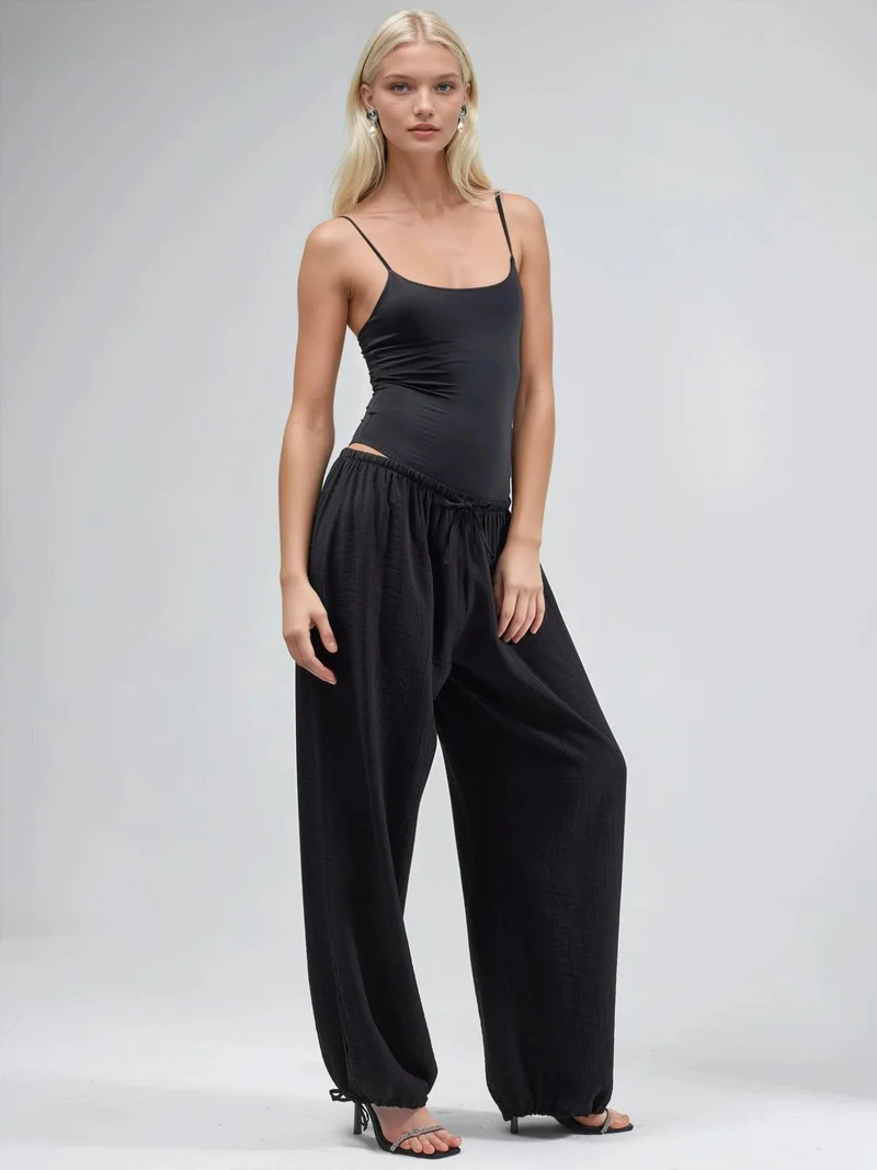 Busem BUSEM Elastic Waist Pants with Tie Detail
